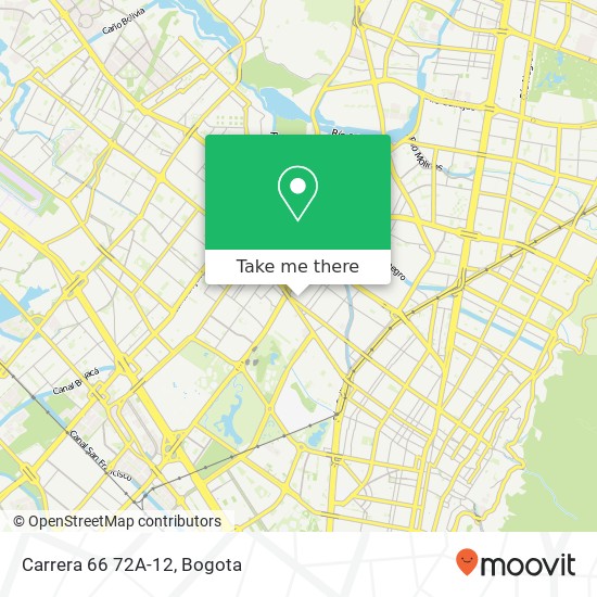 Mapa de Carrera 66 72A-12