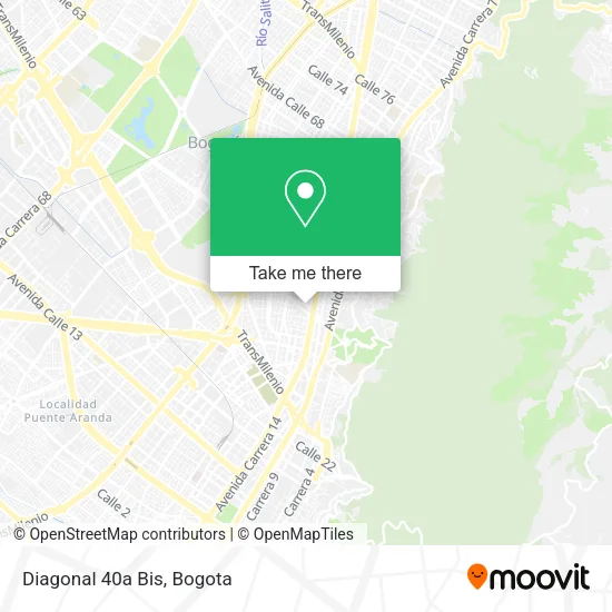 Mapa de Diagonal 40a Bis