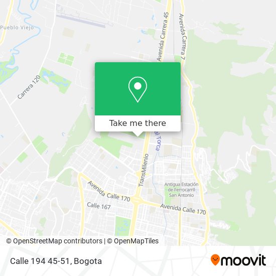 Mapa de Calle 194 45-51