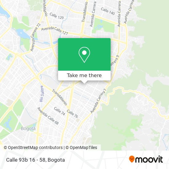 Mapa de Calle 93b 16 - 58