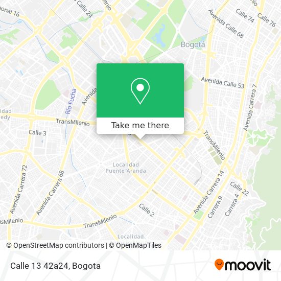 Mapa de Calle 13 42a24