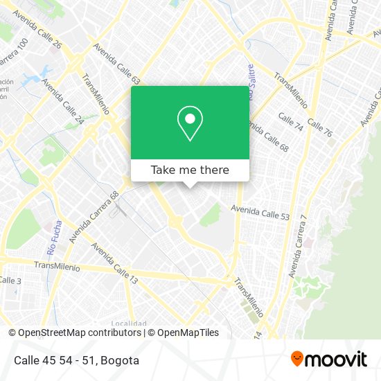 Calle 45 54 - 51 map