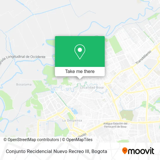 Mapa de Conjunto Recidencial Nuevo Recreo III