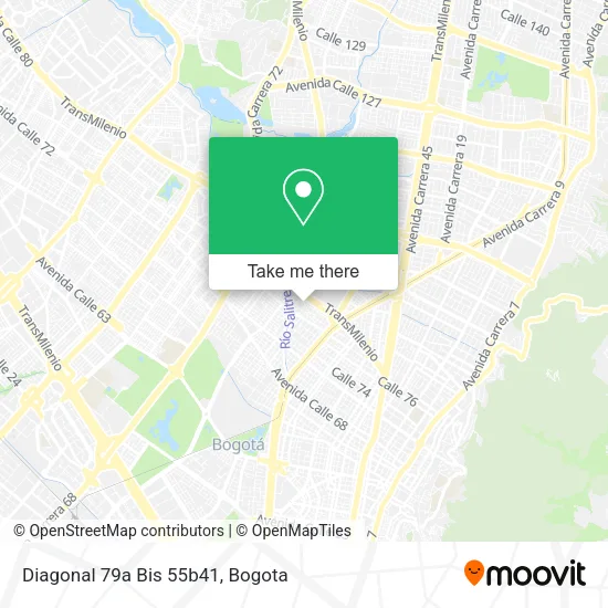 Mapa de Diagonal 79a Bis 55b41