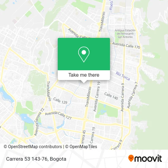 Carrera 53 143-76 map