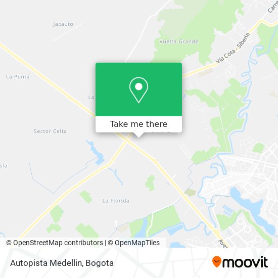 Autopista Medellin map