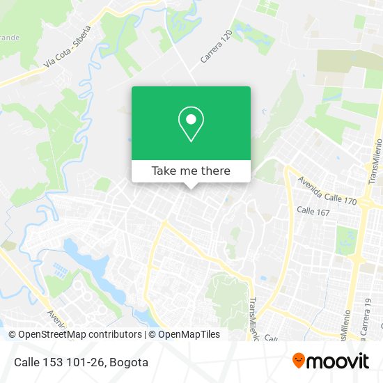 Mapa de Calle 153 101-26