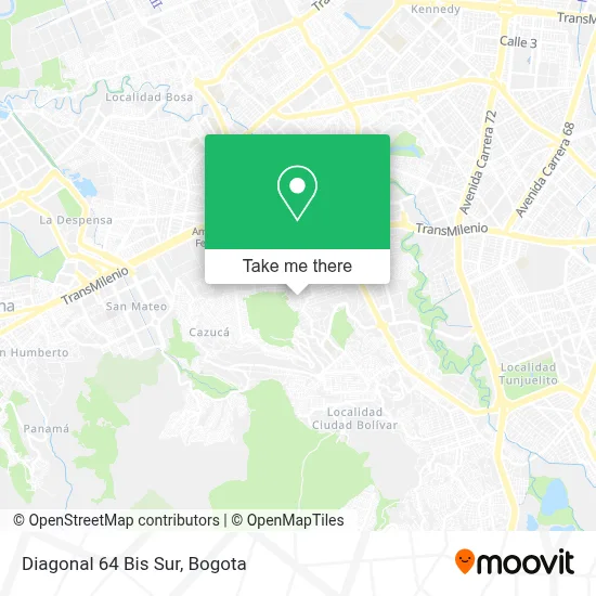 Diagonal 64 Bis Sur map