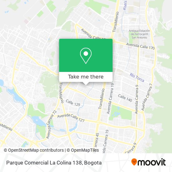 Mapa de Parque Comercial La Colina 138