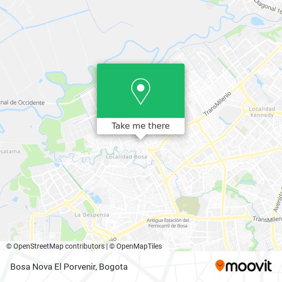 Bosa Nova El Porvenir map