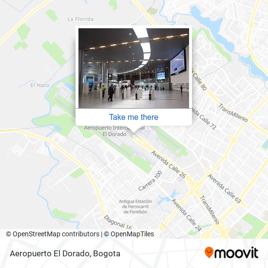 Aeropuerto El Dorado map