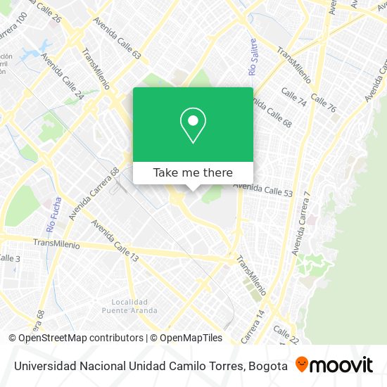 Universidad Nacional Unidad Camilo Torres map