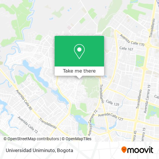 Universidad Uniminuto map
