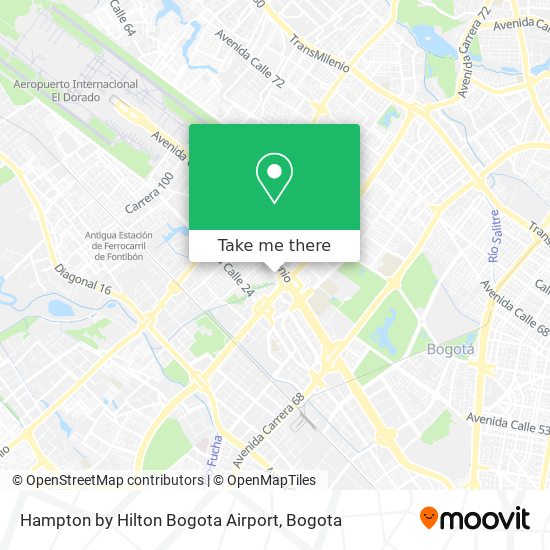 Hampton by Hilton Bogota Airport map