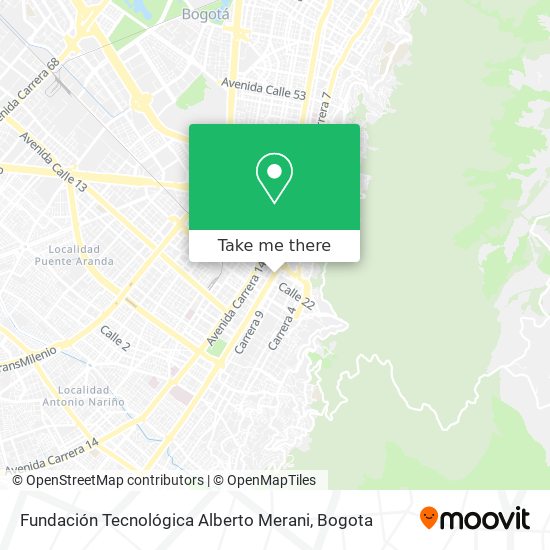 Fundación Tecnológica Alberto Merani map
