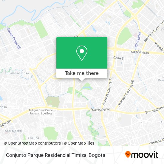 Conjunto Parque Residencial Timiza map