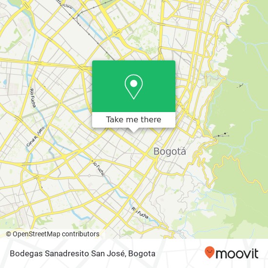 Bodegas Sanadresito San José map