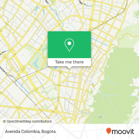 Avenida Colombia map