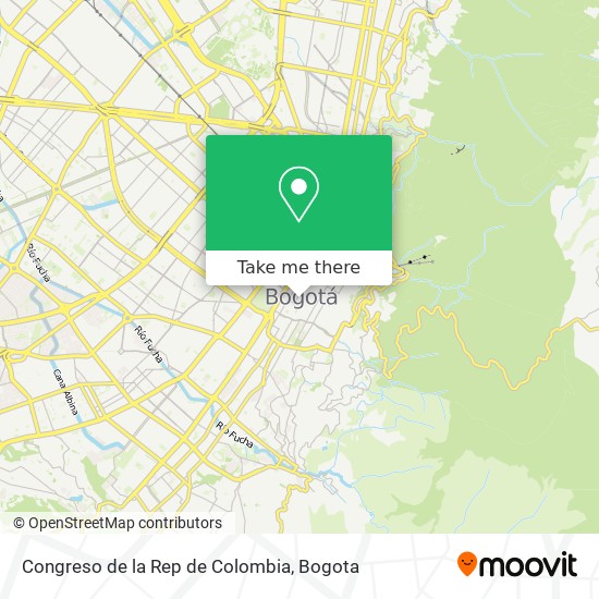 Congreso de la Rep de Colombia map