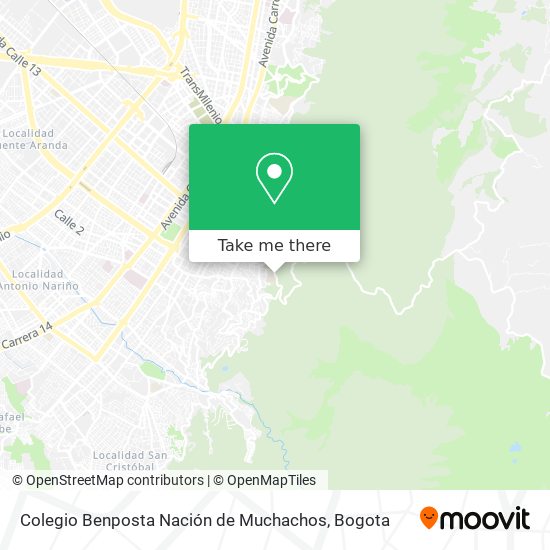Colegio Benposta Nación de Muchachos map