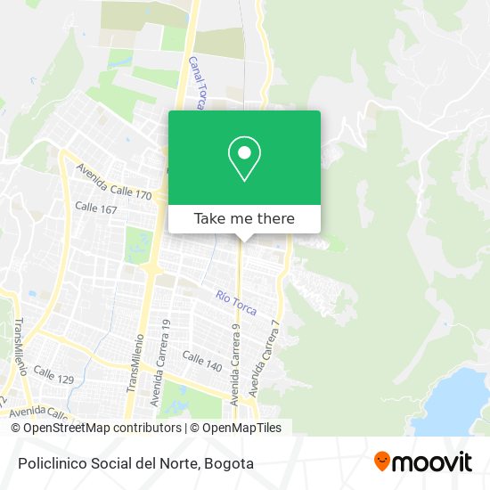 Policlinico Social del Norte map
