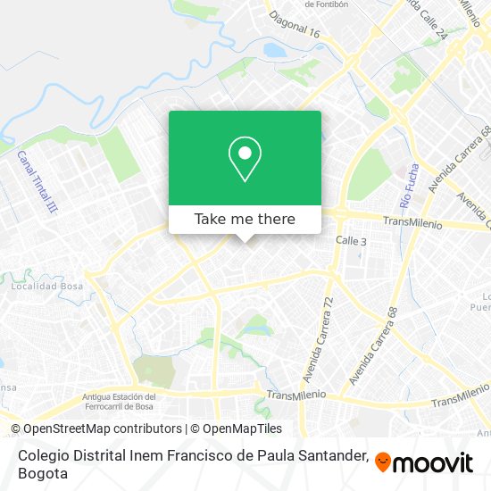 Colegio Distrital Inem Francisco de Paula Santander map