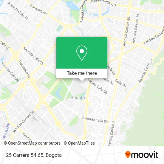 25 Carrera 54 65 map