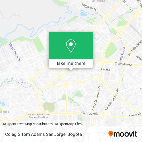 Colegio Tom Adams San Jorge map