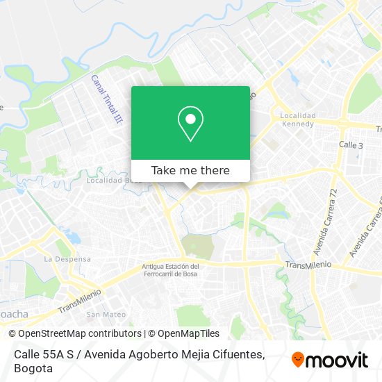 Calle 55A S / Avenida Agoberto Mejia Cifuentes map