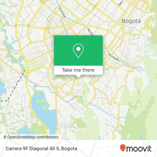 Mapa de Carrera 9F Diagonal 40 S