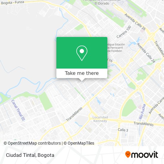 Mapa de Ciudad Tintal
