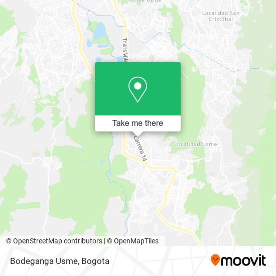 Bodeganga Usme map
