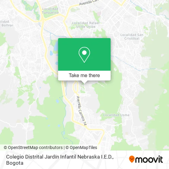 Mapa de Colegio Distrital Jardín Infantil Nebraska I.E.D.