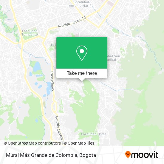 Mural Más Grande de Colombia map