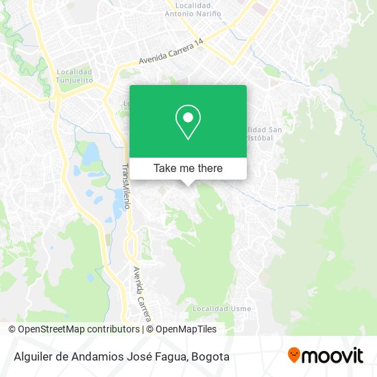 Alguiler de Andamios José Fagua map