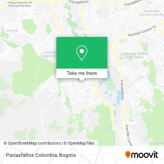 Paviasfaltos Colombia map