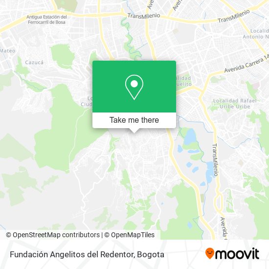 Fundación Angelitos del Redentor map