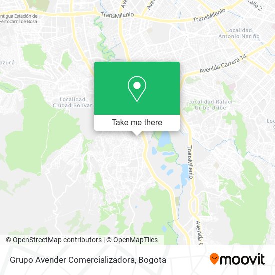 Grupo Avender Comercializadora map