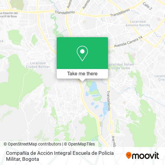 Mapa de Compañía de Acción Integral Escuela de Policía Militar