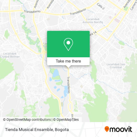 Mapa de Tienda Musical Ensamble