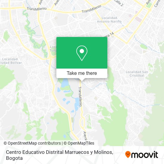 Centro Educativo Distrital Marruecos y Molinos map