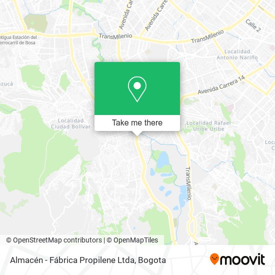 Almacén - Fábrica Propilene Ltda map