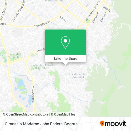 Gimnasio Moderno John Enders map