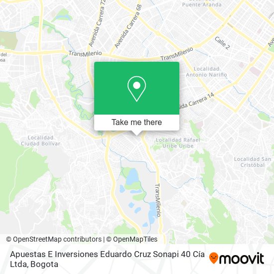 Apuestas E Inversiones Eduardo Cruz Sonapi 40 Cía Ltda map