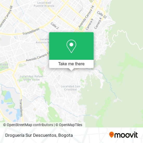 Droguería Sur Descuentos map