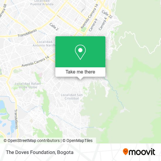 The Doves Foundation map