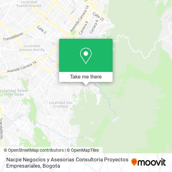Nacpe Negocios y Asesorias Consultoria Proyectos Empresariales map