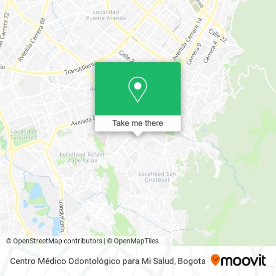 Mapa de Centro Médico Odontológico para Mi Salud