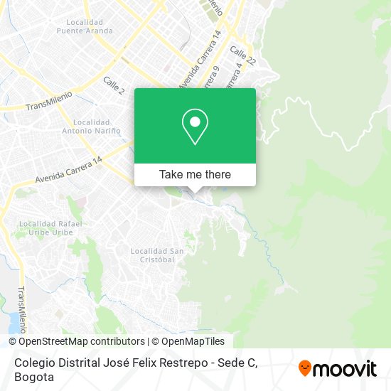 Colegio Distrital José Felix Restrepo - Sede C map