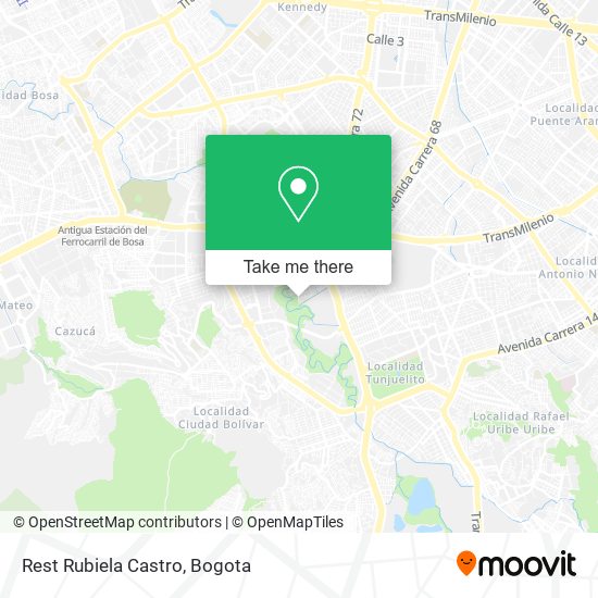 Rest Rubiela Castro map